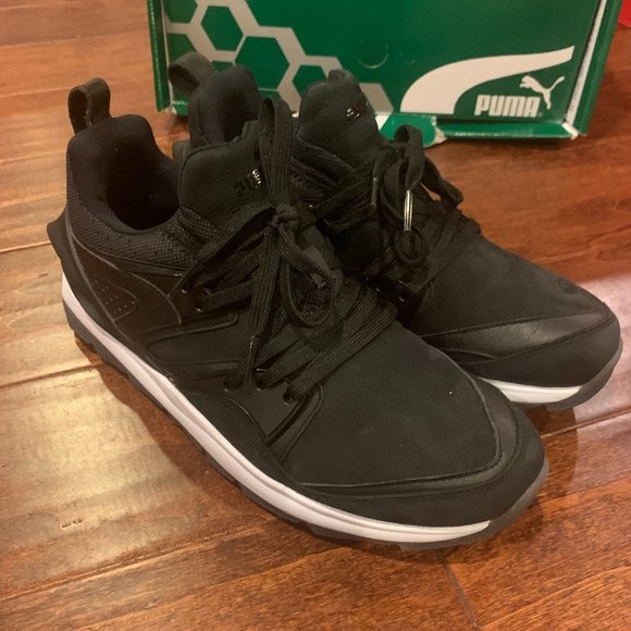 Puma Blaze Swift Tech Black Mens Sz 8.5 Brand New - Picture 1 of 4